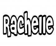 Coloriage Rachelle