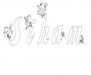 Coloriage Siham
