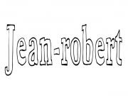 Coloriage Jean robert