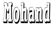 Coloriage Mohand