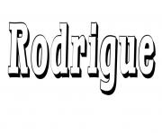 Coloriage Rodrigue