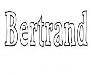 Coloriage Bertrand