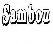 Coloriage Sambou