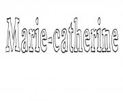 Coloriage Marie catherine