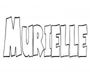 Coloriage Murielle