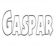 Coloriage Gaspar