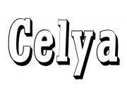 Coloriage Celya