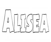 Coloriage Alisea