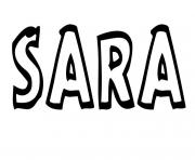 Coloriage Sara