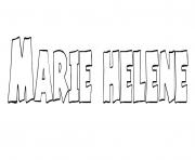 Coloriage Marie helene