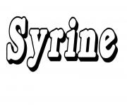 Coloriage Syrine