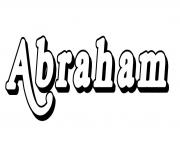 Coloriage Abraham