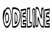 Coloriage Odeline