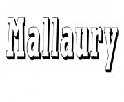 Coloriage Mallaury