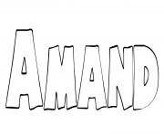 Coloriage Amand