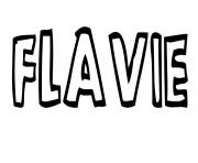 Coloriage Flavie