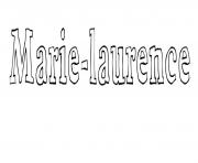 Coloriage Marie laurence
