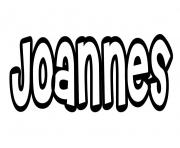 Coloriage Joannes