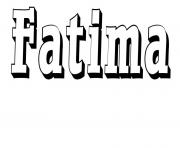 Coloriage Fatima