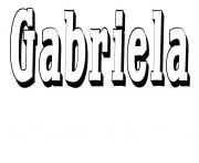 Coloriage Gabriela