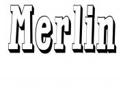 Coloriage Merlin
