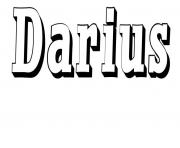 Coloriage Darius