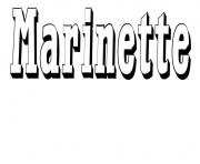 Coloriage Marinette