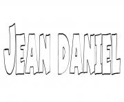 Coloriage Jean daniel