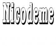 Coloriage Nicodeme
