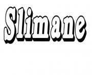 Coloriage Slimane