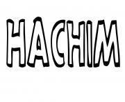 Coloriage Hachim