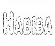 Coloriage Habiba