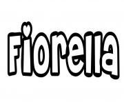 Coloriage Fiorella