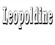 Coloriage Leopoldine