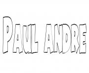 Coloriage Paul andre