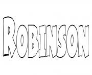 Coloriage Robinson