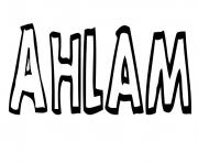 Coloriage Ahlam