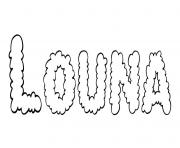 Coloriage Louna