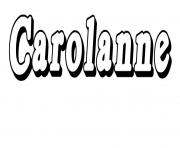 Coloriage Carolanne
