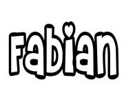 Coloriage Fabian
