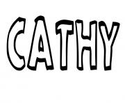 Coloriage Cathy