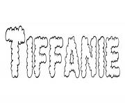 Coloriage Tiffanie