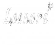 Coloriage Leonard