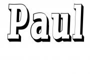 Coloriage Paul
