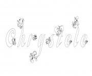 Coloriage Chrystele