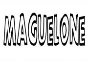Coloriage Maguelone