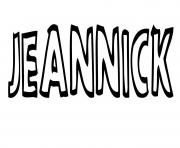 Coloriage Jeannick