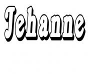 Coloriage Jehanne