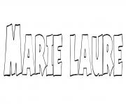 Coloriage Marie laure