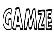 Coloriage Gamze